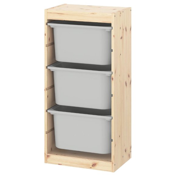 IKEA TROFAST Storage box, gray LARGE - Picture 9 of 15